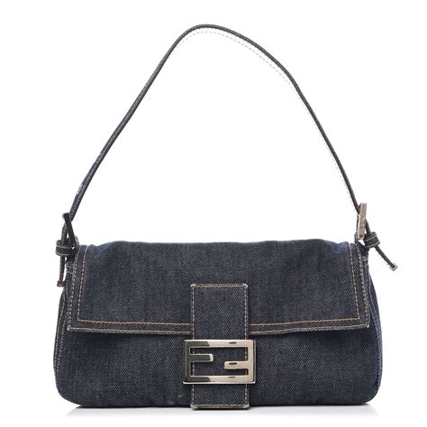 fendi baguette handbag|fendi denim baguette vintage.